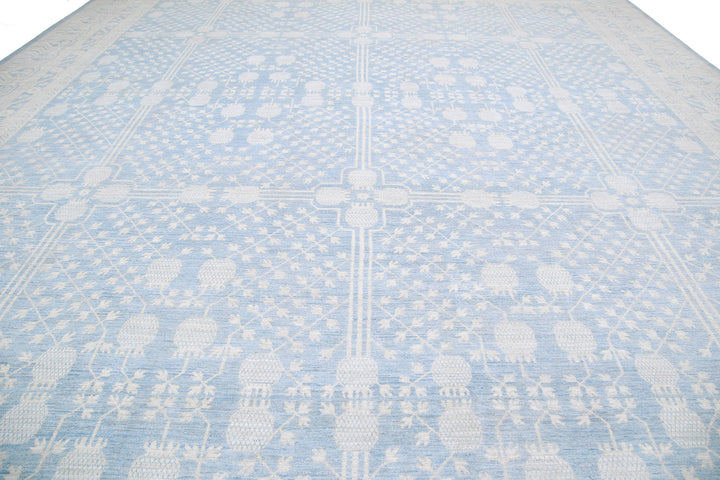 Hand Knotted Khotan Wool Rug 17' 5" x 25' 3" - No. AT42696