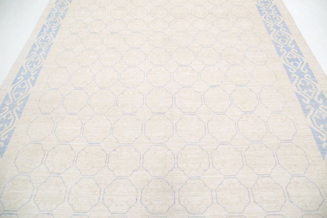 Hand Knotted Khotan Wool Rug 8' 5" x 11' 5" - No. AT81142