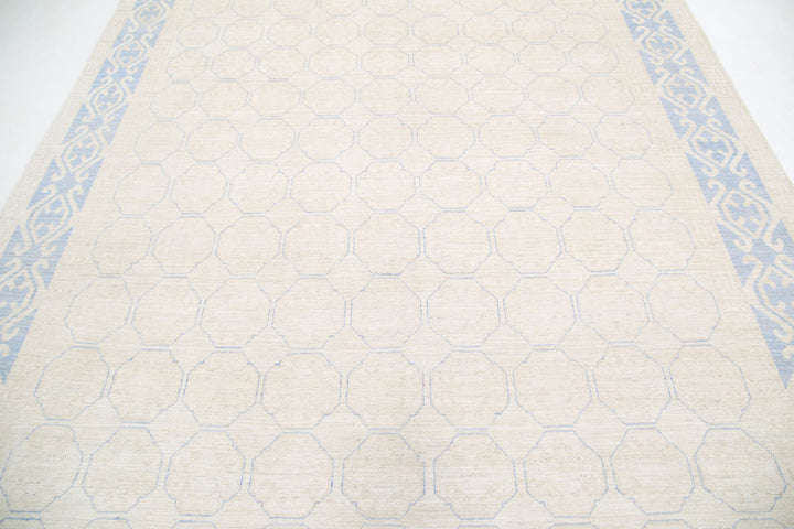 Hand Knotted Khotan Wool Rug 8' 5" x 11' 5" - No. AT81142