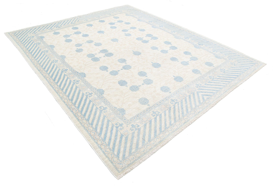 Hand Knotted Khotan Wool Rug 8' 2" x 9' 6" - No. AT44641