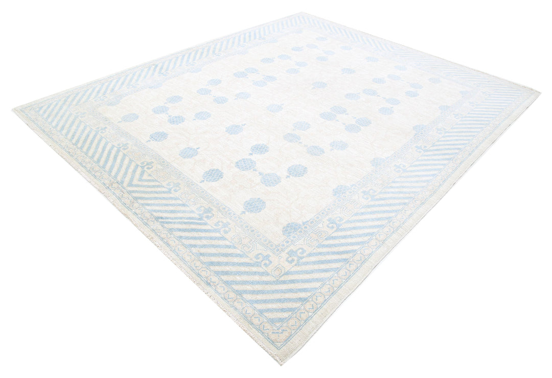 Hand Knotted Khotan Wool Rug 8' 2" x 9' 6" - No. AT44641