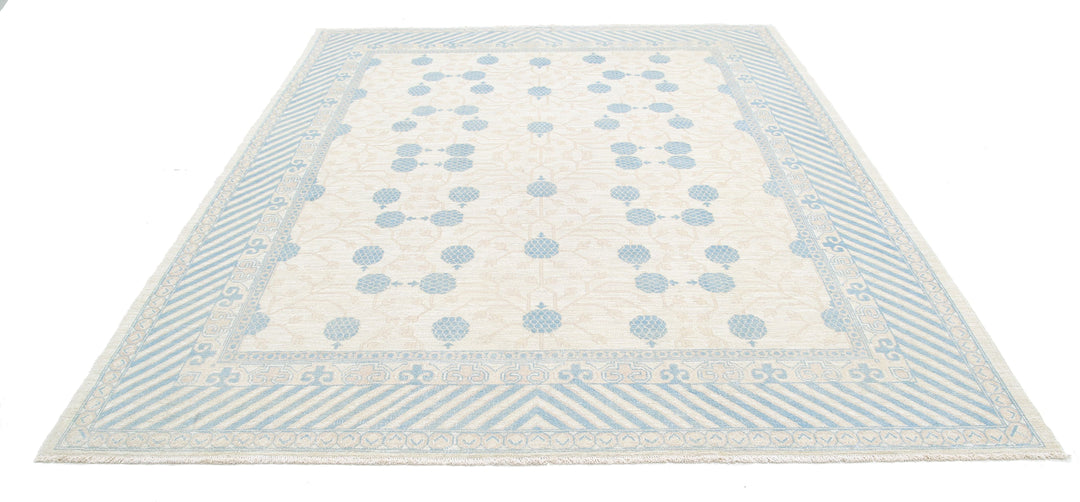 Hand Knotted Khotan Wool Rug 8' 2" x 9' 6" - No. AT44641