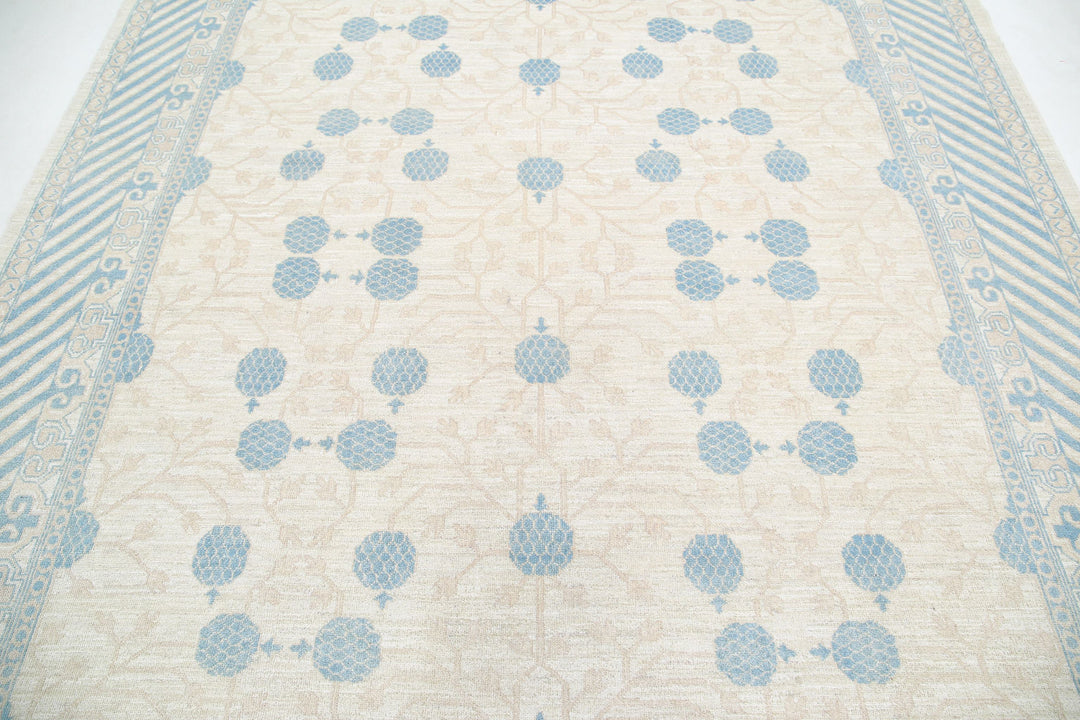 Hand Knotted Khotan Wool Rug 8' 2" x 9' 6" - No. AT44641