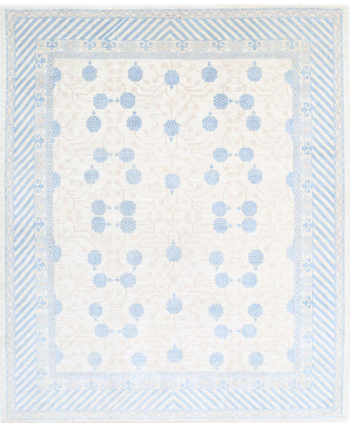 Hand Knotted Khotan Wool Rug 8' 2" x 9' 6" - No. AT44641