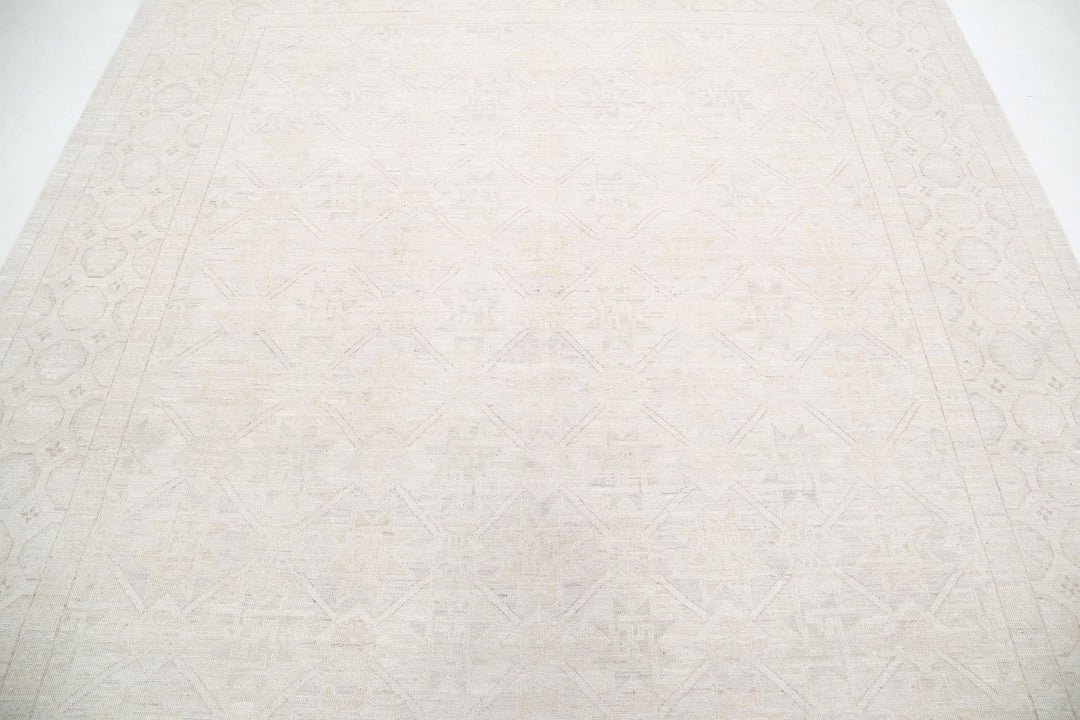 Hand Knotted Khotan Wool Rug 8' 1" x 9' 4" - No. AT31247