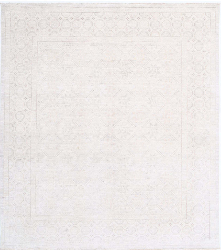 Hand Knotted Khotan Wool Rug 8' 1" x 9' 4" - No. AT31247