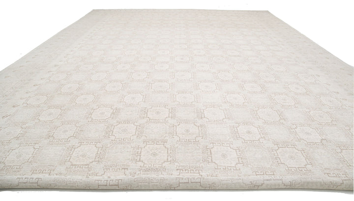 Hand Knotted Khotan Wool Rug 17' 0" x 23' 11" - No. AT14667