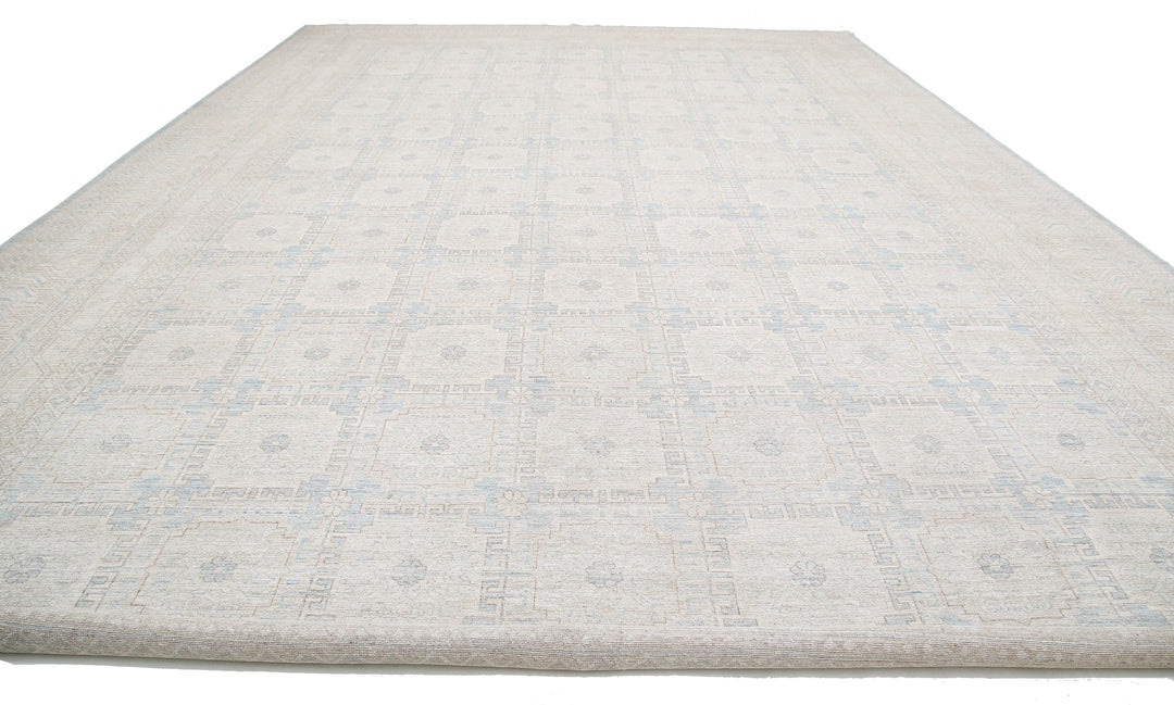Hand Knotted Khotan Wool Rug 16' 1" x 24' 1" - No. AT26307