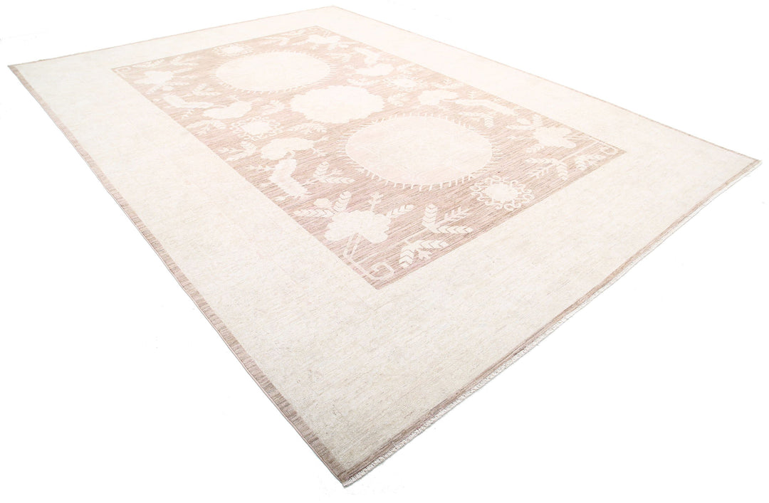 Hand Knotted Khotan Wool Rug 9' 11" x 13' 7" - No. AT56700