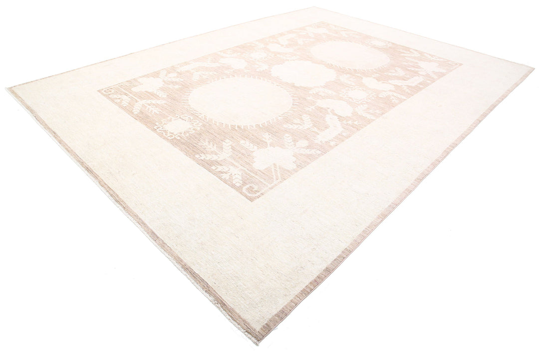 Hand Knotted Khotan Wool Rug 9' 11" x 13' 7" - No. AT56700