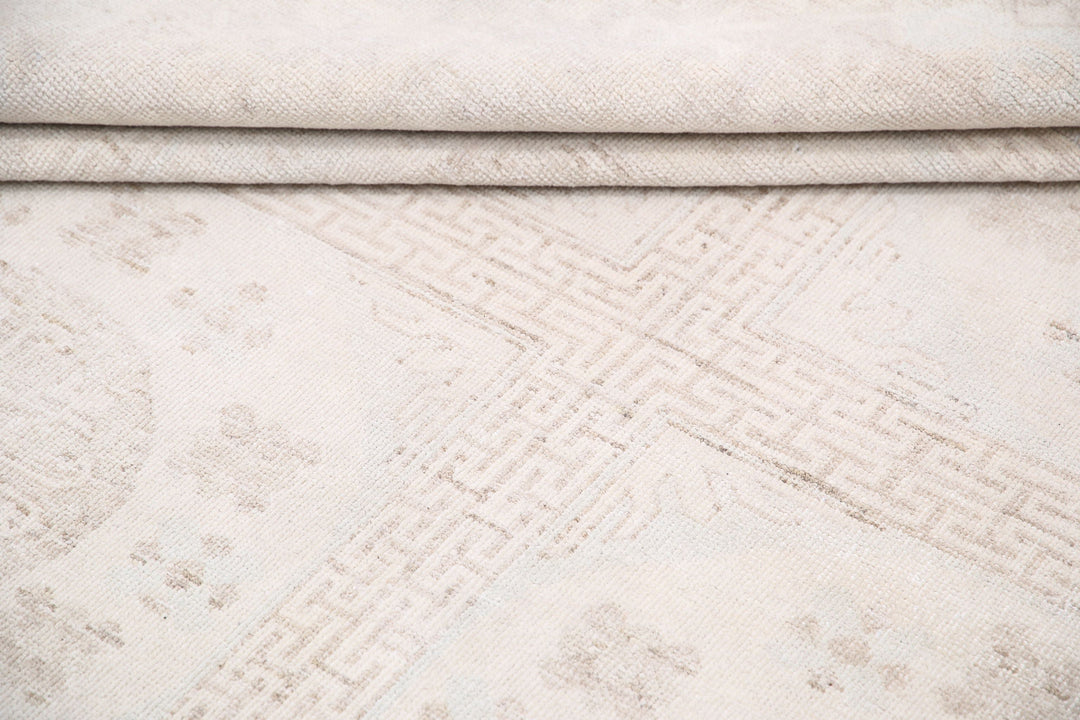 Hand Knotted Khotan Wool Rug 9' 10" x 13' 7" - No. AT40377