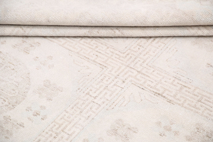 Hand Knotted Khotan Wool Rug 9' 10" x 13' 7" - No. AT40377