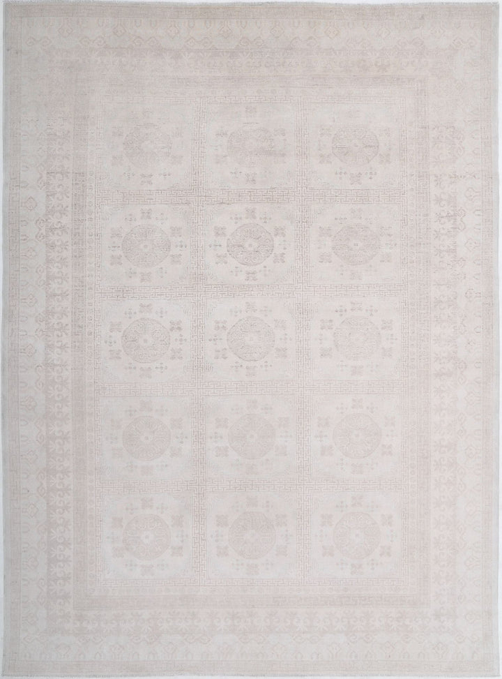 Hand Knotted Khotan Wool Rug 9' 10" x 13' 7" - No. AT40377
