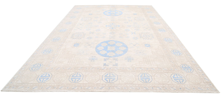Hand Knotted Khotan Wool Rug 9' 10" x 14' 11" - No. AT31208