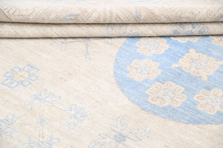 Hand Knotted Khotan Wool Rug 9' 10" x 14' 11" - No. AT31208