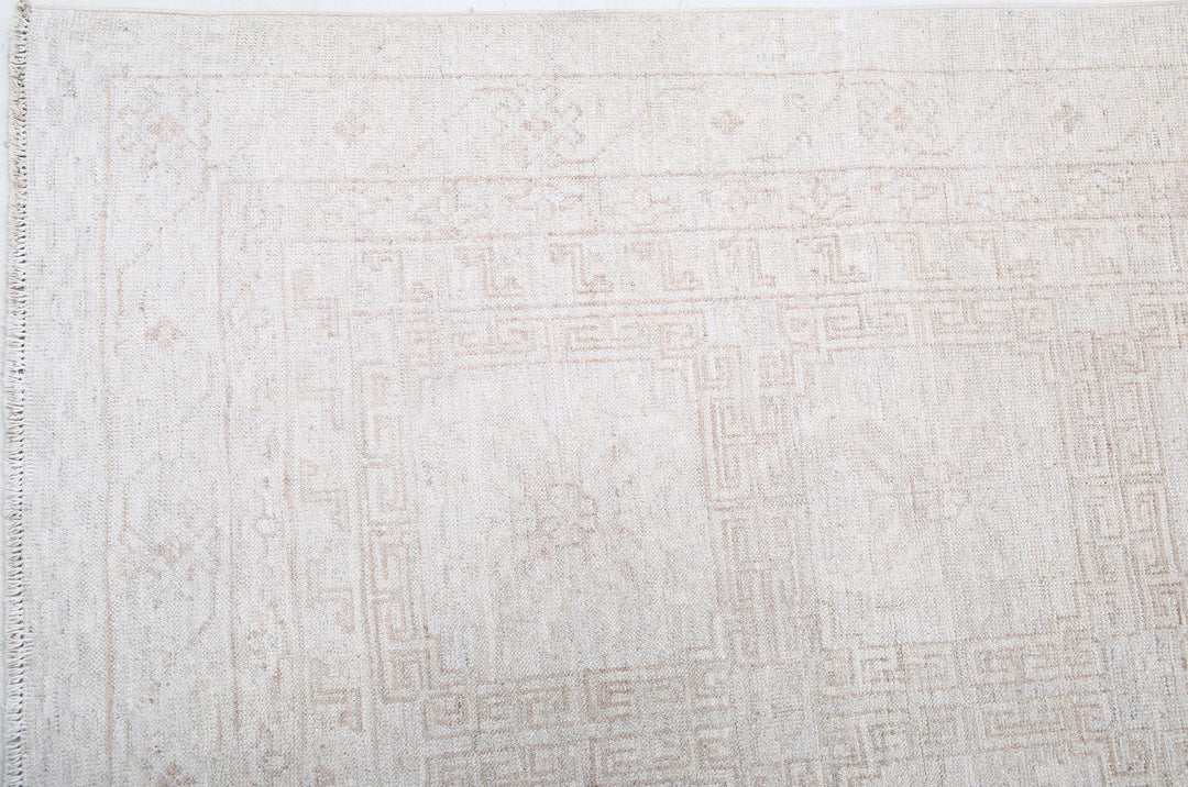 Hand Knotted Khotan Wool Rug 3' 10" x 11' 10" - No. AT63608