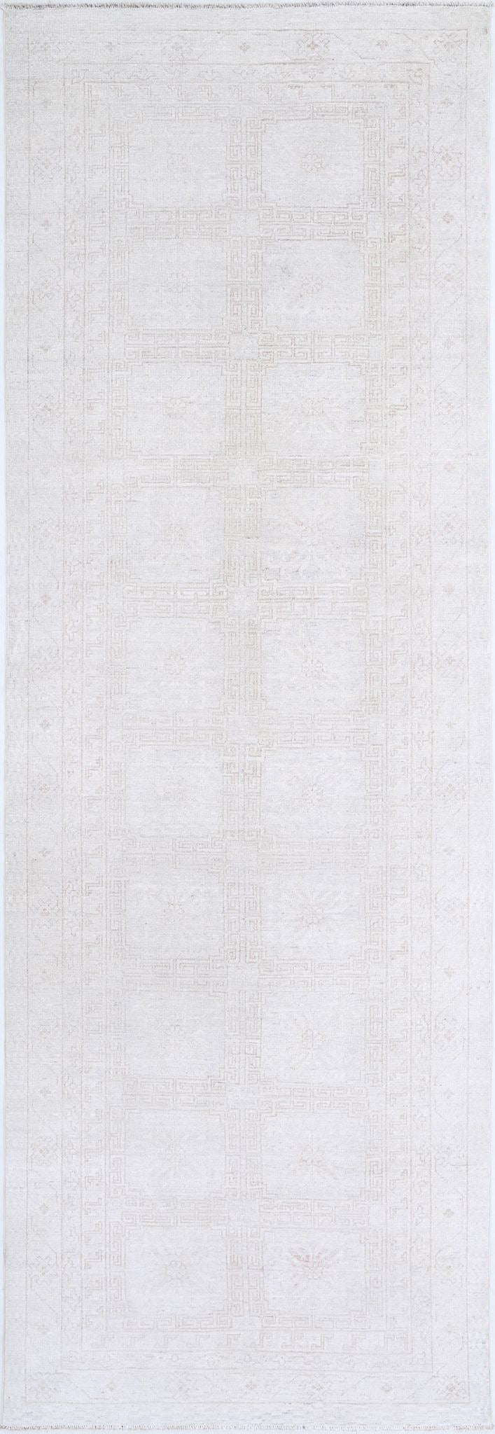 Hand Knotted Khotan Wool Rug 3' 10" x 11' 10" - No. AT63608