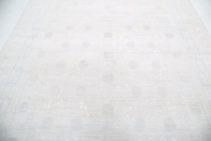 Hand Knotted Khotan Wool Rug 7' 11" x 9' 10" - No. AT75062