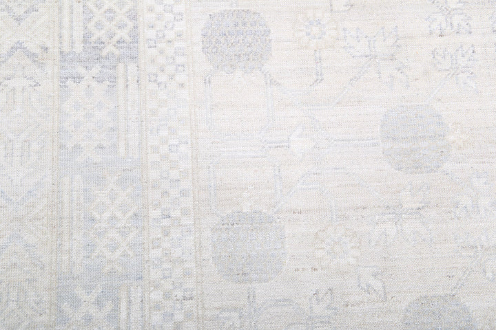 Hand Knotted Khotan Wool Rug 7' 11" x 9' 10" - No. AT75062