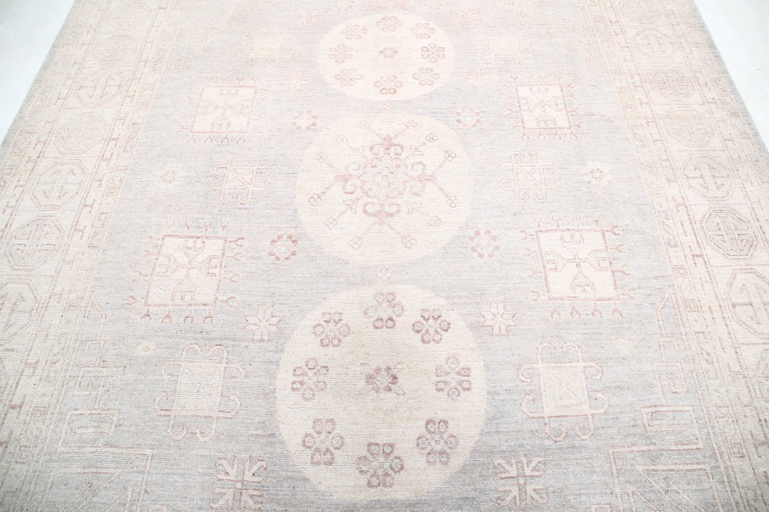 Hand Knotted Khotan Wool Rug 8' 1" x 9' 10" - No. AT57711