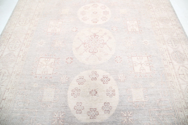 Hand Knotted Khotan Wool Rug 8' 1" x 9' 10" - No. AT57711