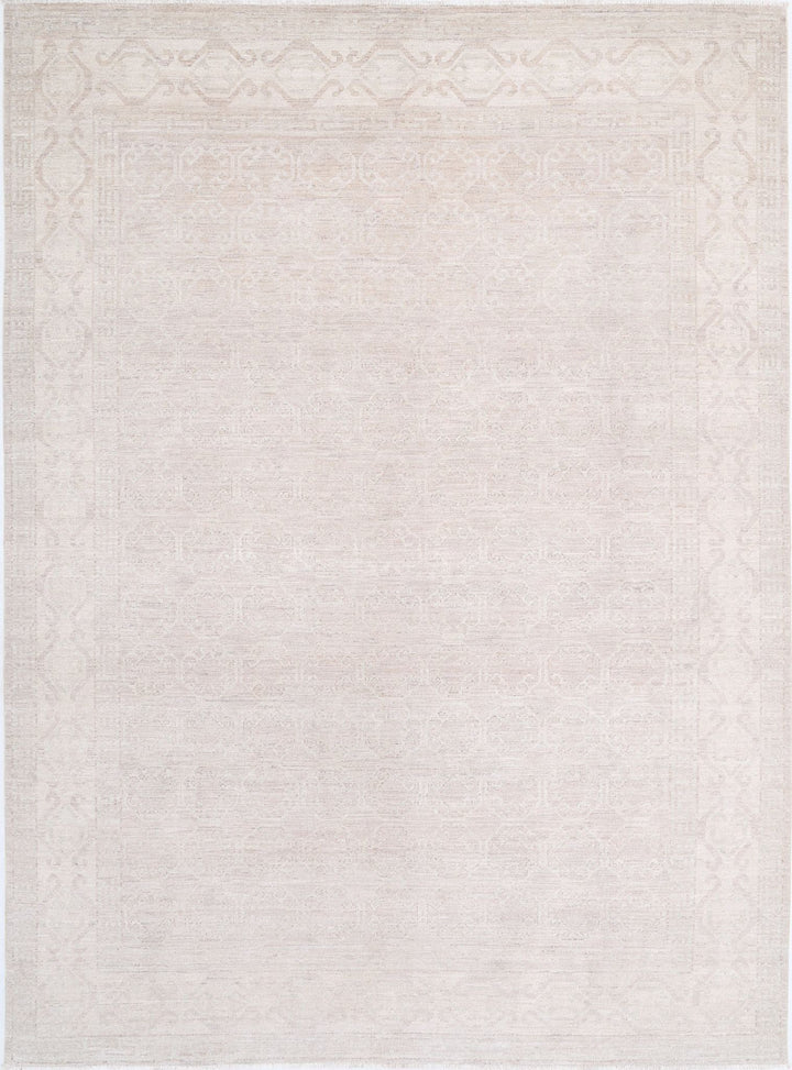 Hand Knotted Khotan Wool Rug 8' 4" x 11' 4" - No. AT73372