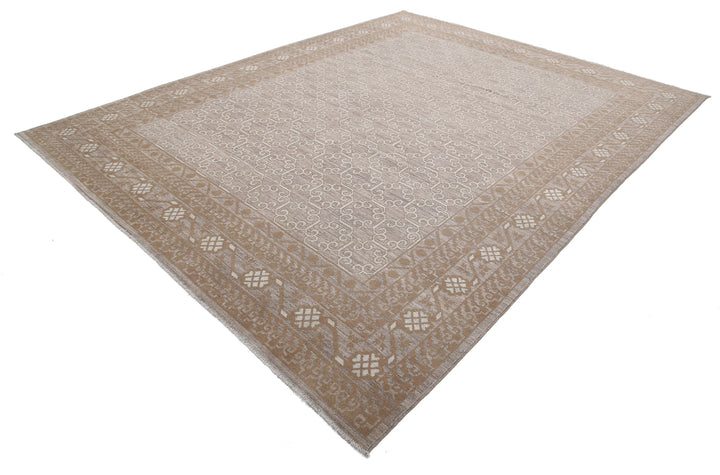 Hand Knotted Khotan Wool Rug 9' 0" x 11' 7" - No. AT85541