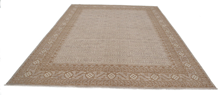 Hand Knotted Khotan Wool Rug 9' 0" x 11' 7" - No. AT85541