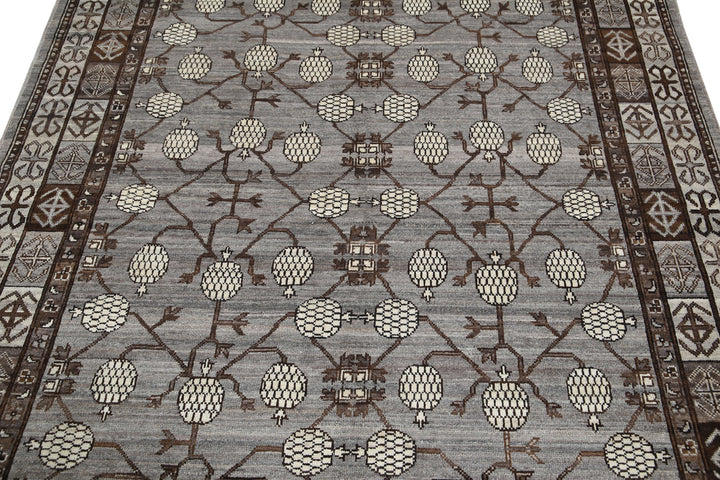 Hand Knotted Khotan Wool Rug 5' 6" x 7' 7" - No. AT83975