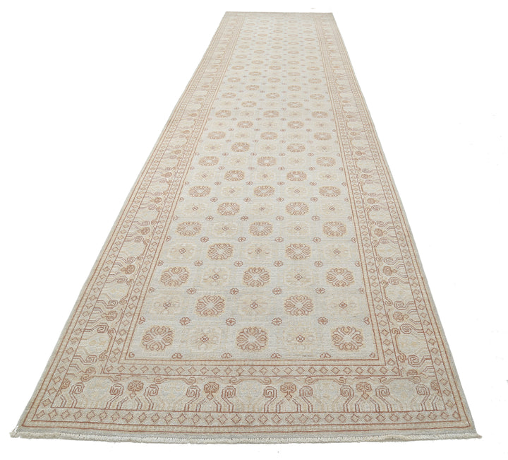 Hand Knotted Khotan Wool Rug 4' 10" x 20' 4" - No. AT60126