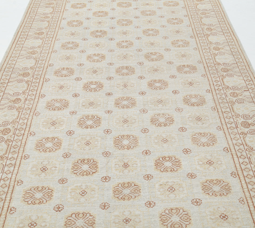 Hand Knotted Khotan Wool Rug 4' 10" x 20' 4" - No. AT60126