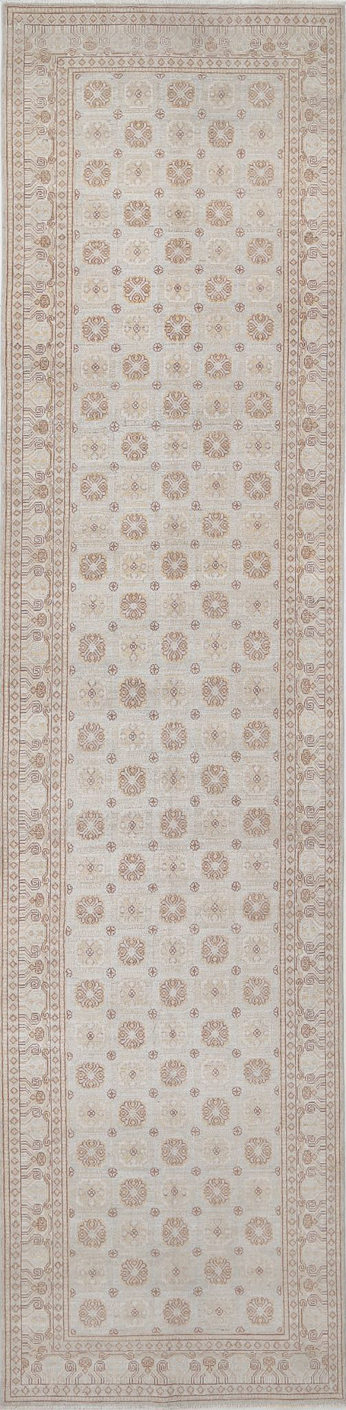 Hand Knotted Khotan Wool Rug 4' 10" x 20' 4" - No. AT60126