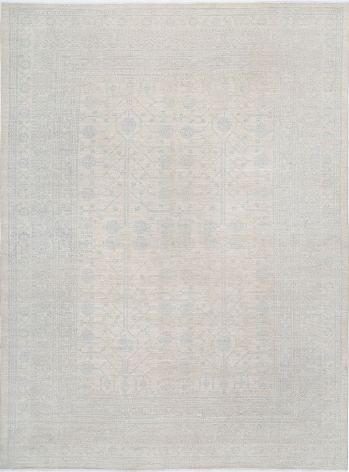 Hand Knotted Khotan Wool Rug 10' 3" x 13' 9" - No. AT61799