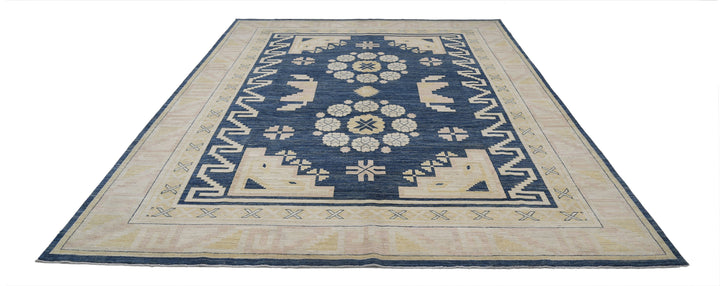 Hand Knotted Khotan Wool Rug 8' 10" x 12' 4" - No. AT17318