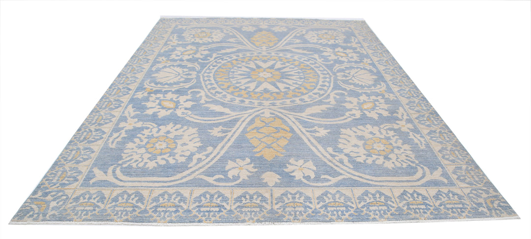 Hand Knotted Khotan Wool Rug 8' 10" x 11' 10" - No. AT64925