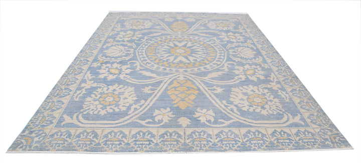 Hand Knotted Khotan Wool Rug 8' 10" x 11' 10" - No. AT64925