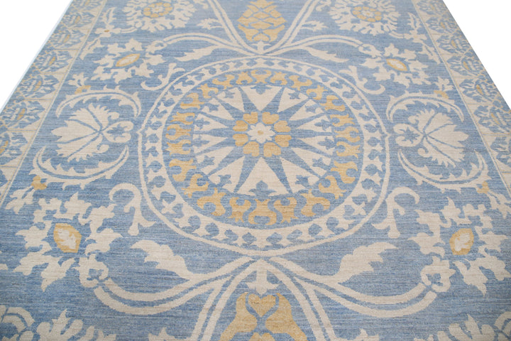 Hand Knotted Khotan Wool Rug 8' 10" x 11' 10" - No. AT64925