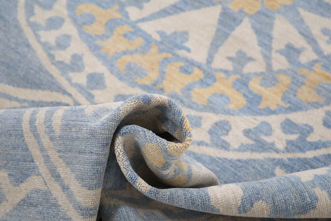 Hand Knotted Khotan Wool Rug 8' 10" x 11' 10" - No. AT64925