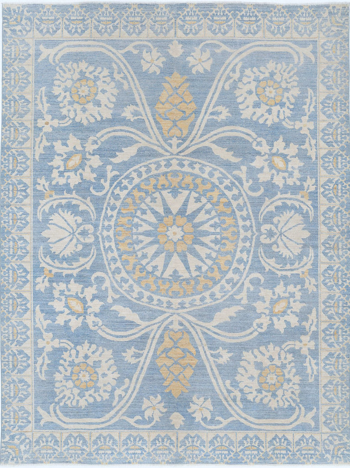Hand Knotted Khotan Wool Rug 8' 10" x 11' 10" - No. AT64925
