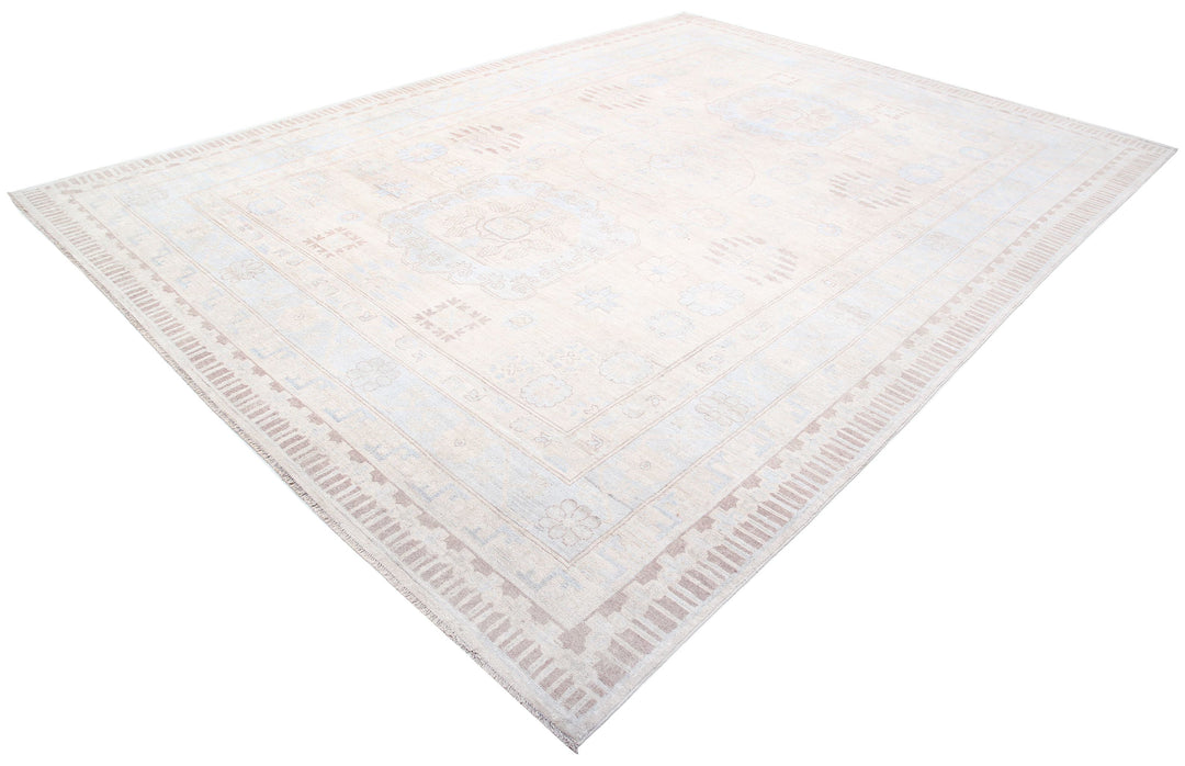 Hand Knotted Khotan Wool Rug 9' 10" x 13' 7" - No. AT35121