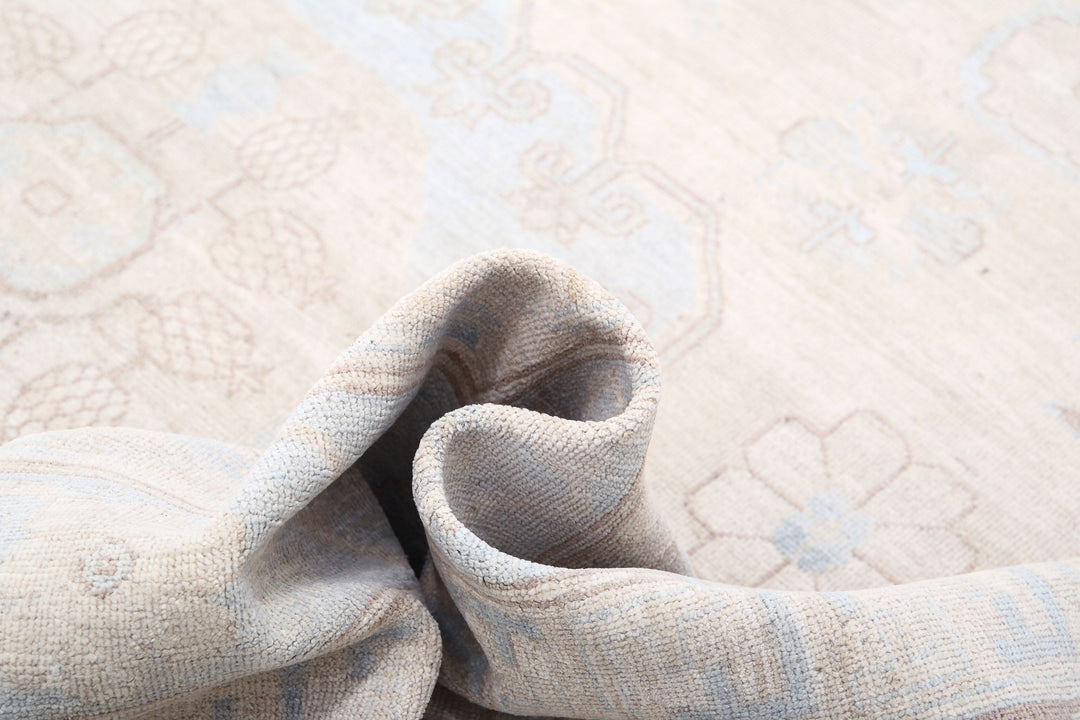 Hand Knotted Khotan Wool Rug 9' 10" x 13' 7" - No. AT35121