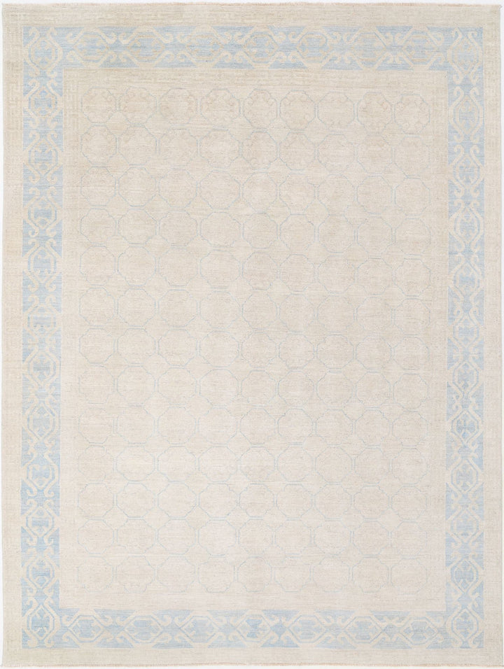 Hand Knotted Khotan Wool Rug 8' 8" x 11' 6" - No. AT71998