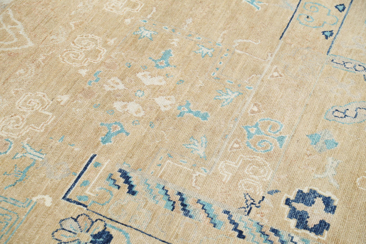 Hand Knotted Khotan Wool Rug 8' 10" x 12' 6" - No. AT31710