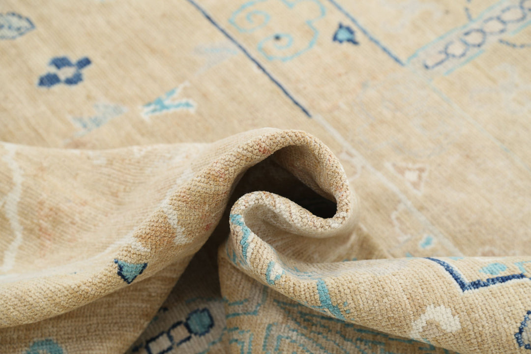 Hand Knotted Khotan Wool Rug 8' 10" x 12' 6" - No. AT31710