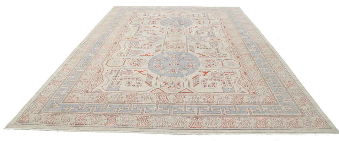 Hand Knotted Khotan Wool Rug 9' 9" x 13' 10" - No. AT90288