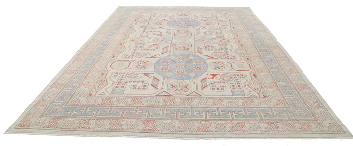 Hand Knotted Khotan Wool Rug 9' 9" x 13' 10" - No. AT90288