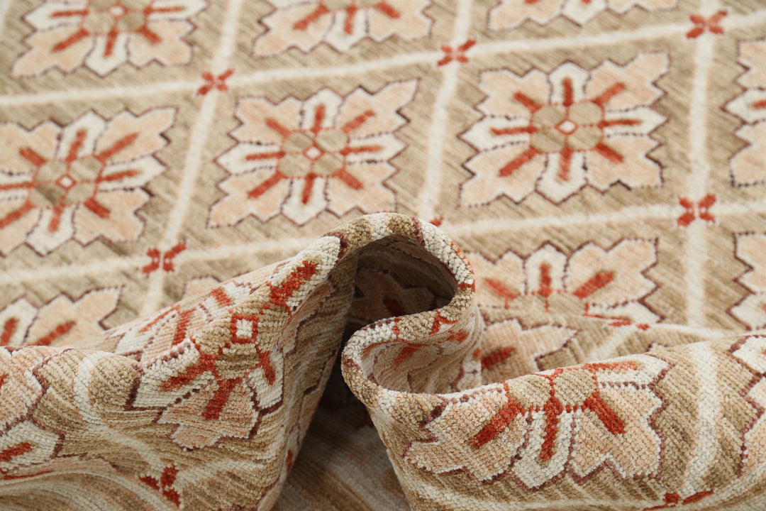 Hand Knotted Khotan Wool Rug 9' 2" x 11' 8" - No. AT84845