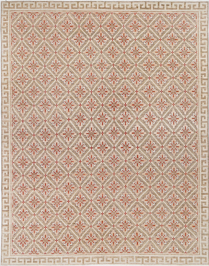 Hand Knotted Khotan Wool Rug 9' 2" x 11' 8" - No. AT84845