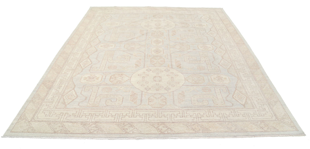 Hand Knotted Khotan Wool Rug 8' 2" x 9' 5" - No. AT69417