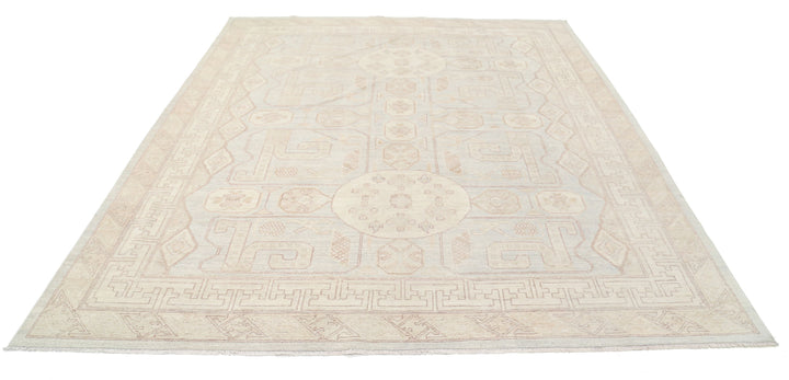 Hand Knotted Khotan Wool Rug 8' 2" x 9' 5" - No. AT69417